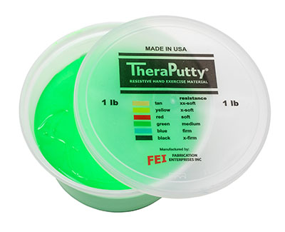 [100-666] Pâte à modeler Theraputty (Vert [moyen], 0.45 Kg (1.00 lbs))