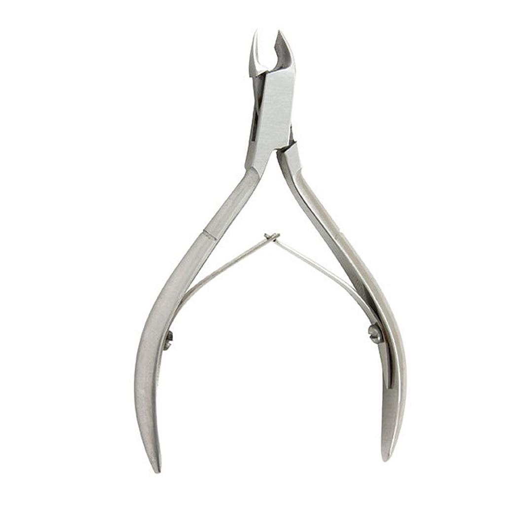 [111-501] Pince à tissus et cuticules 10 cm (4") mâchoires convexes chrome - Rég.: 57,00$