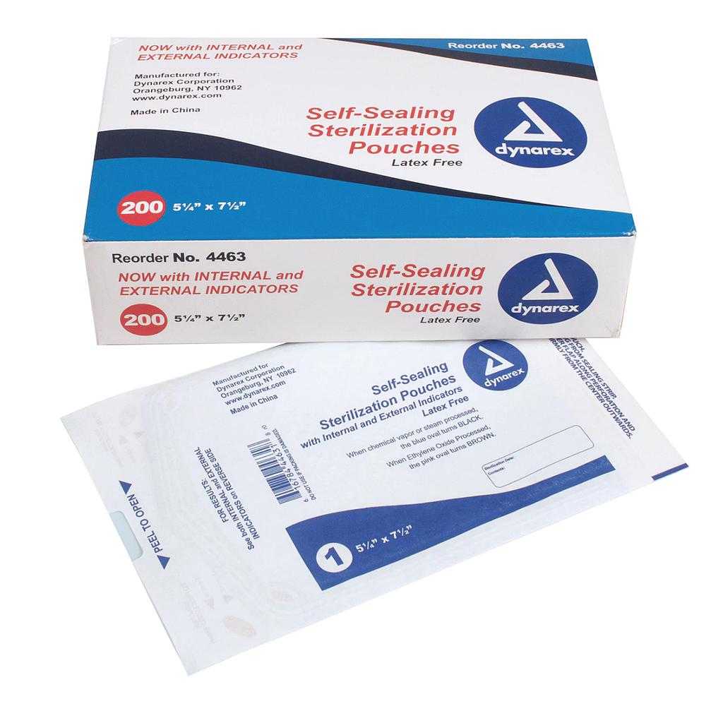[116-102] Self-sealing strerilization pouches [5.25" x 7.50"]