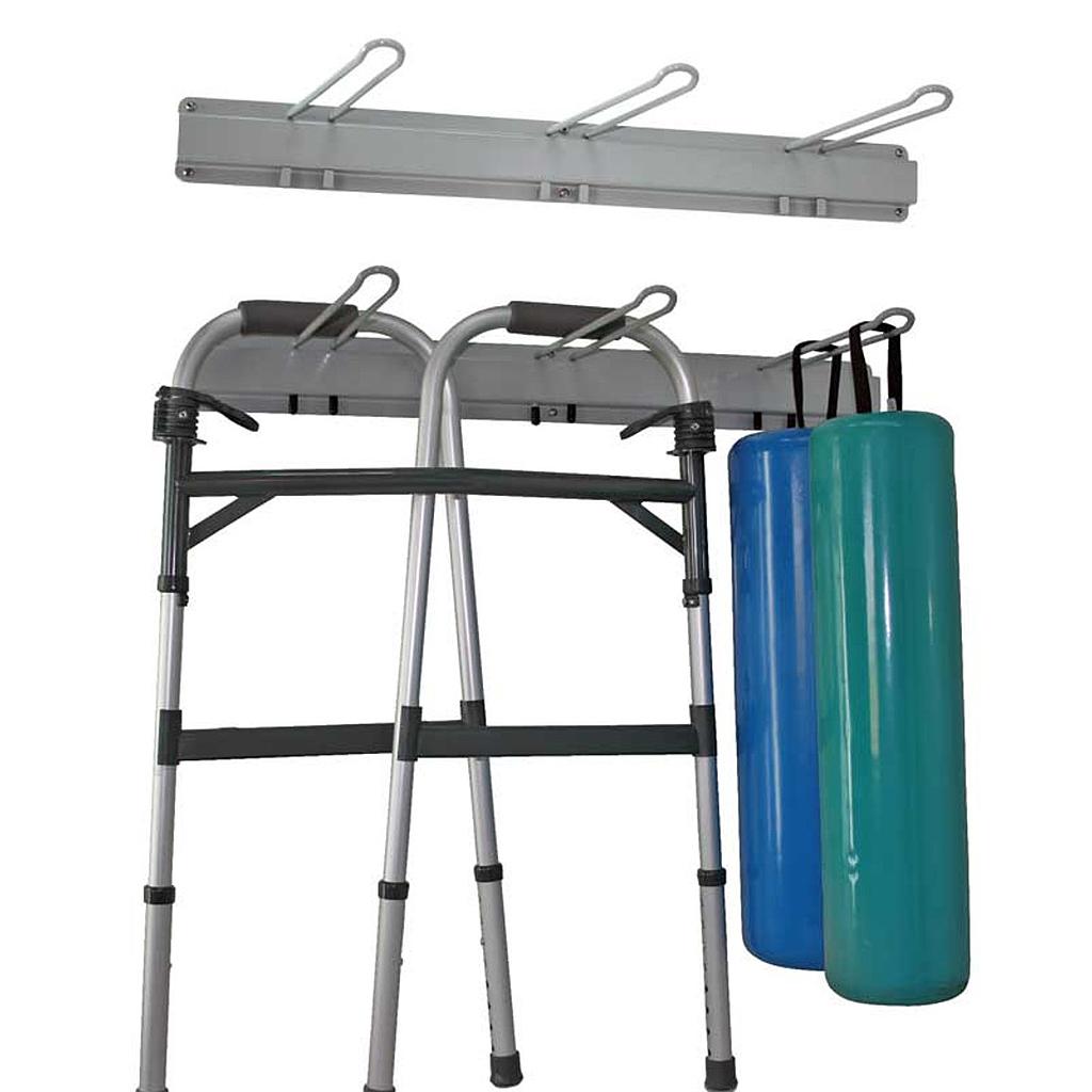 [121-176] Single Wall Mount Storage Rack, 3 Hooks
